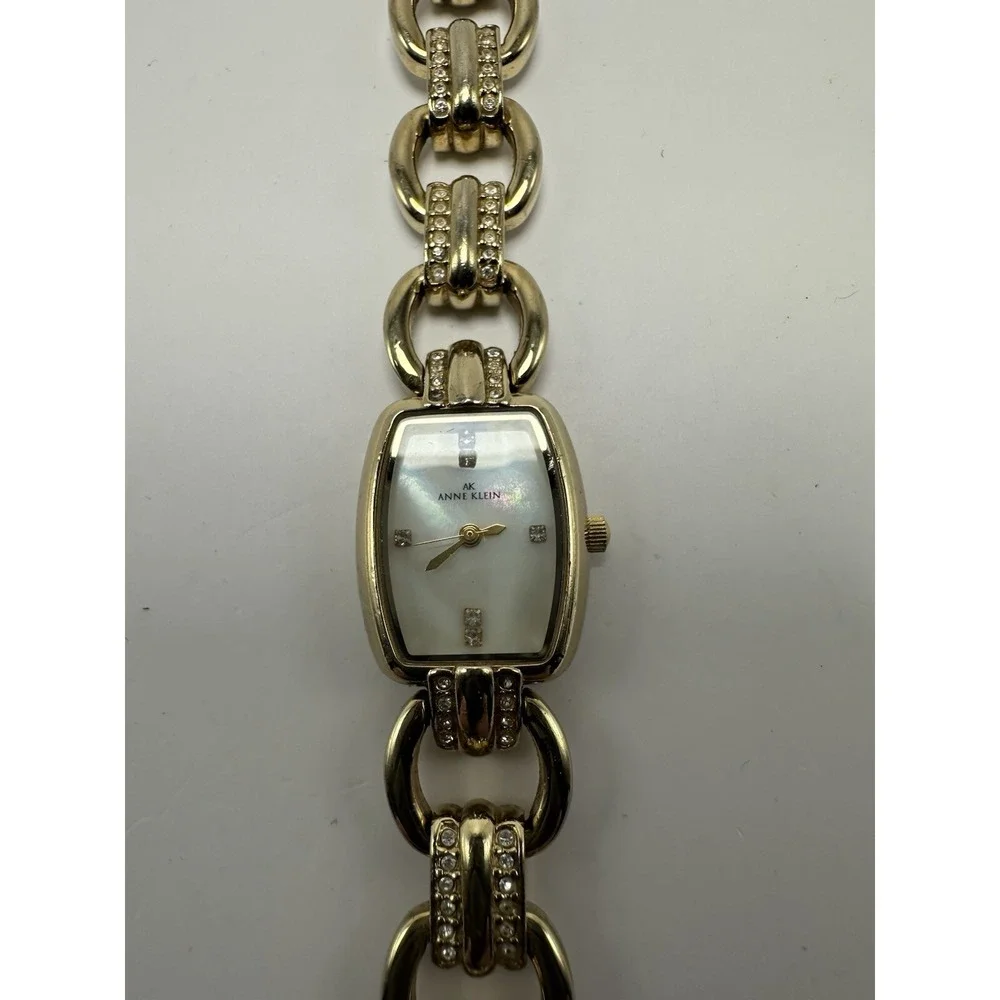 Anne Klein 10/8812 Ladies MOP Watch New Battery 18MM 7.75
